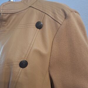 Nygard Collection Leather and sweater